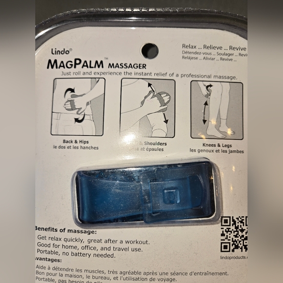 Lindo MagPalm Blue and Silver Massager NEW - Picture 4 of 7